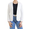 Mieli Abbigliamento Giacca Con Bottone E Tasche Bianco Best