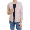 Mieli Abbigliamento Cardigan Tinta Unita Rosa Best