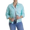 Mieli Abbigliamento Giacchetto Con Ricami Verde Acqua Clearance