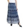 Mieli Abbigliamento Gonna Lunga Fantasia Con Fascia In Vita Elasticizzata Only Blu Online