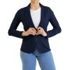Mieli Abbigliamento Giacca Con Bottone E Tasche Blu Hot