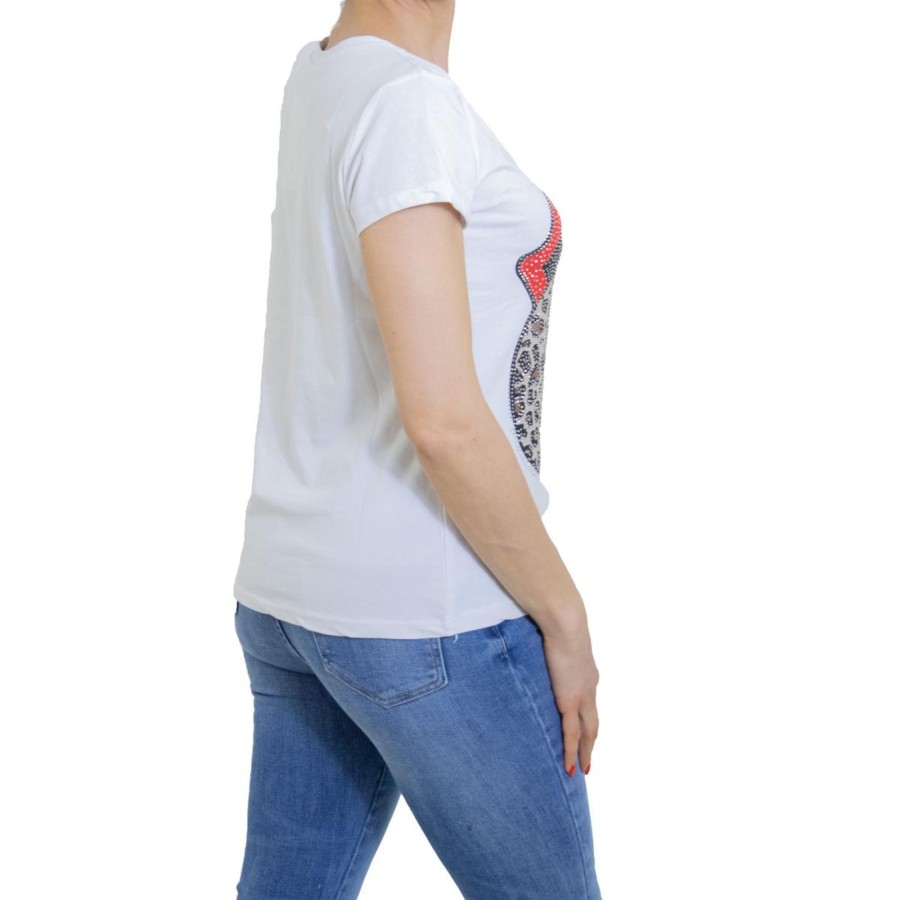 Mieli Abbigliamento T Shirt Con Stampa Bianco New